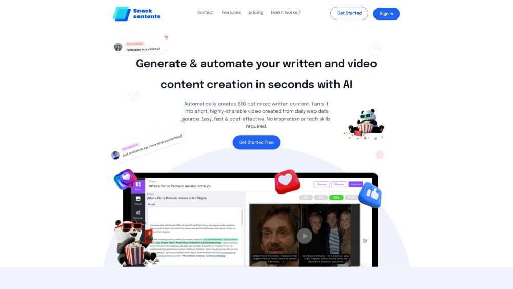 SnackContent: AI-Powered Content Creation and SEO Optimization