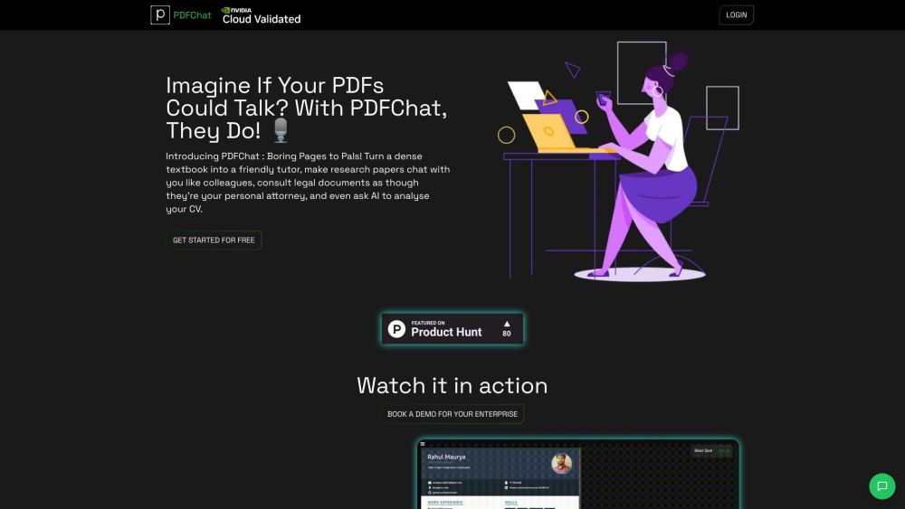 PDFChat: AI-Powered PDF Tutor, Colleague, and Attorney