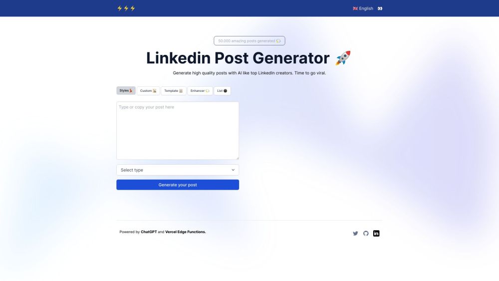 LinkedIn AI Post Generator: Craft Viral Posts, Boost Engagement