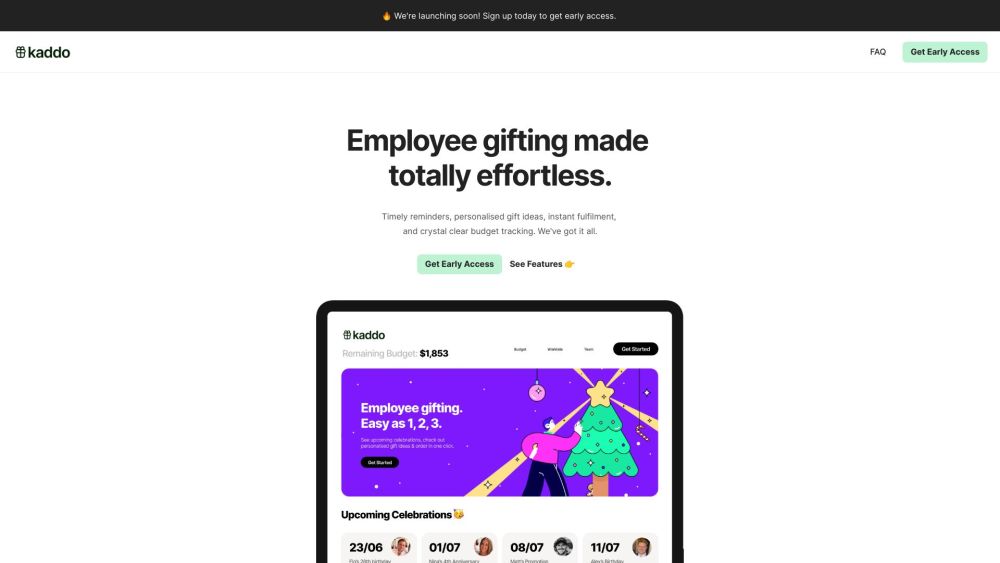 Kaddo: Effortless Employee Gifting with Personalized Recommenda