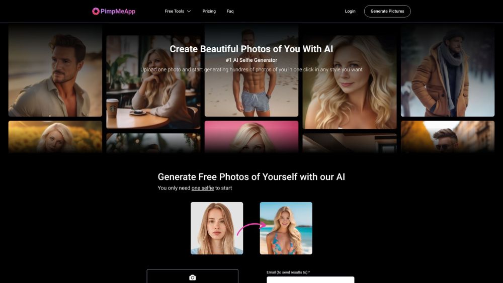 PimpMeApp.com: AI-Powered Stylish Selfies, Hundreds of Photos Instantly