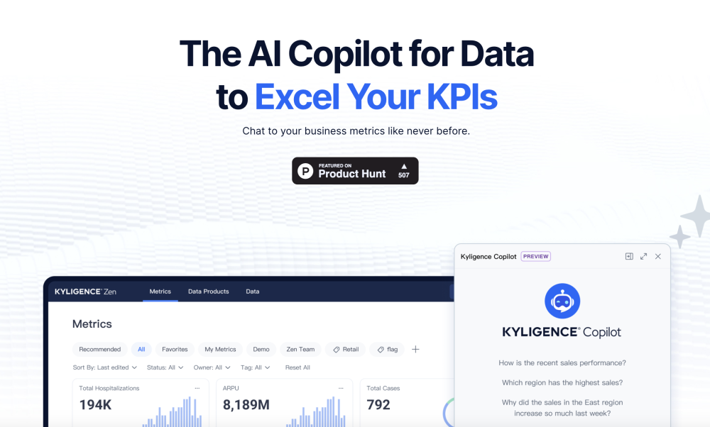 Kyligence Copilot: AI for KPI Analysis, Risk Identification & Advice