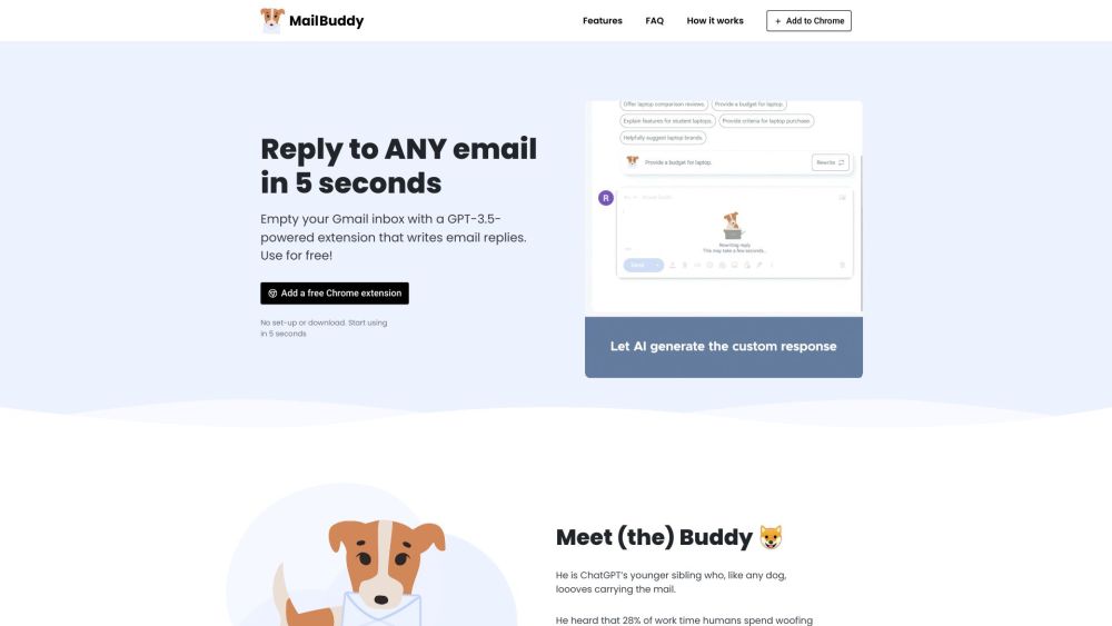 MailBuddy: AI-Powered Extension for Efficient Gmail Email Replies