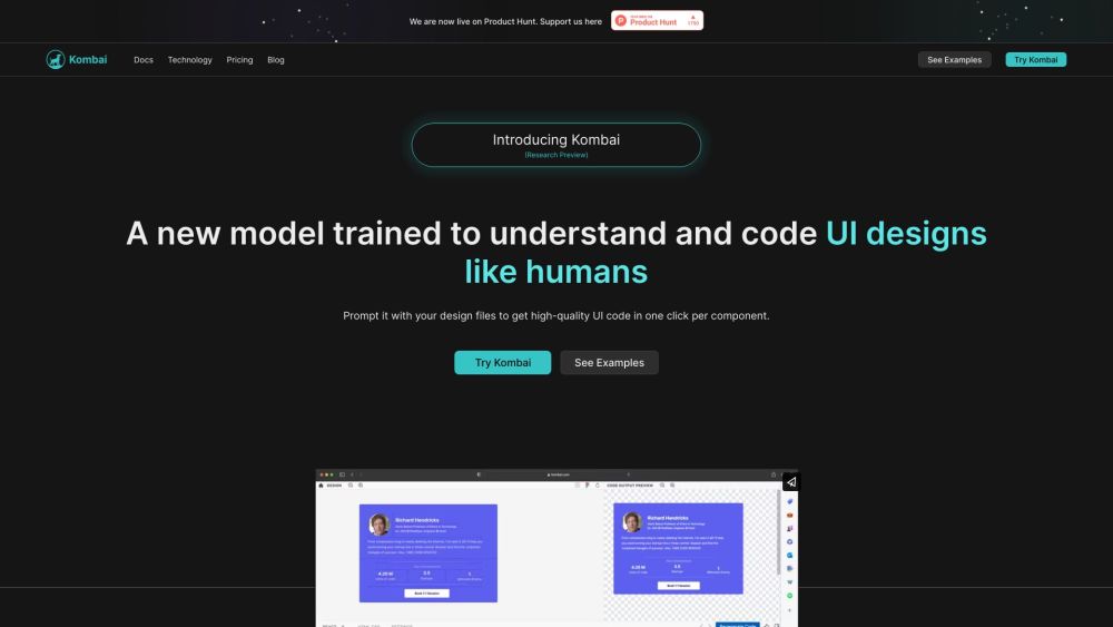 Kombai: AI-Powered Figma to Code Conversion Tool for Designers