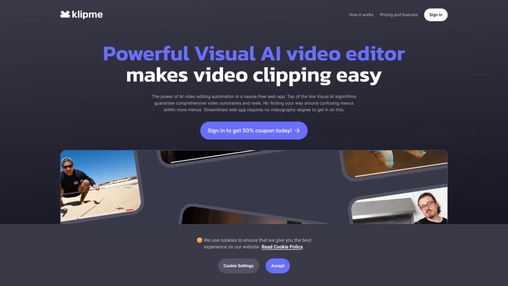 Klipme: AI Editor for Automated, Easy Video Clip and Reel Making