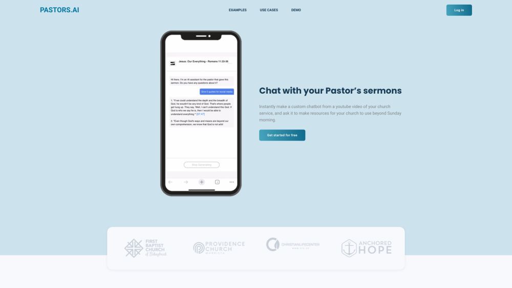 Pastors.AI: Instant Chatbot from Sermon Videos - Resources & Quotes