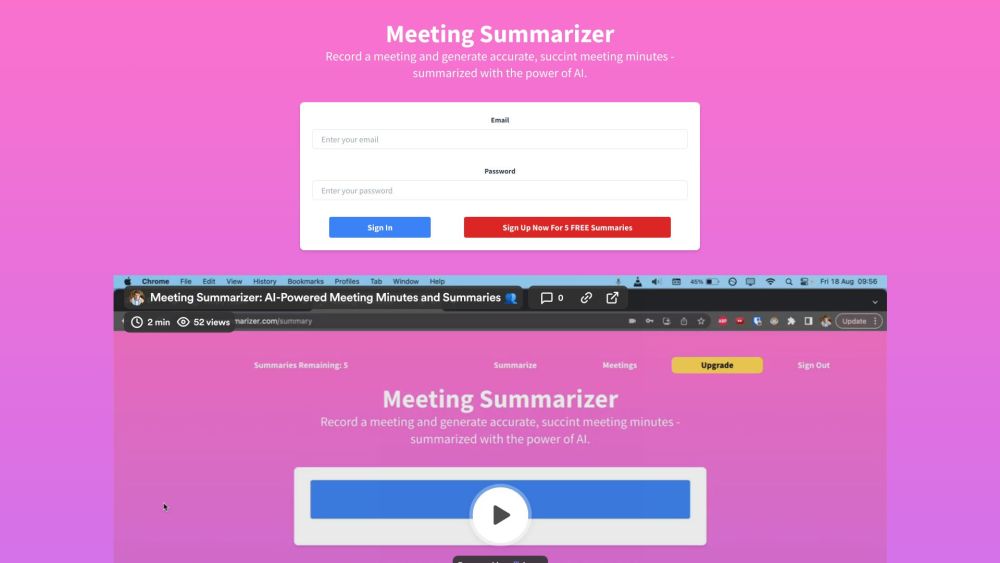 Meeting Summarizer: Record, Transcribe, Extract Key Figures & Decisions