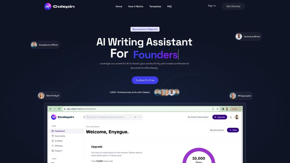 Calepin: AI Document Creator, 500+ Templates, Multilingual Output