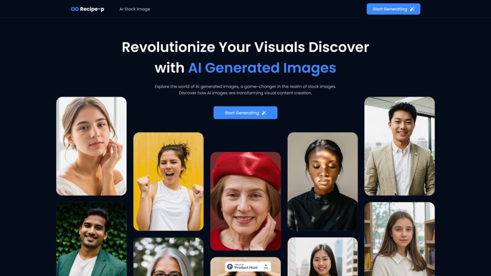 Recipe-p: AI-Created Human Portraits Platform Online - Free Access