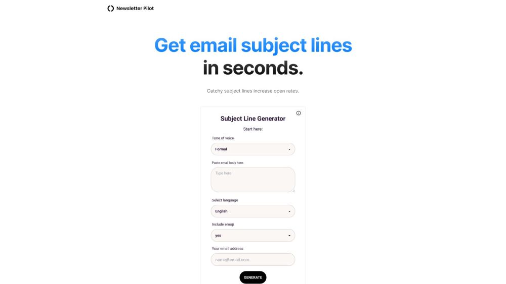 Subject Line Generator: AI, Customizable, Gmail-Compatible, Emoji Options