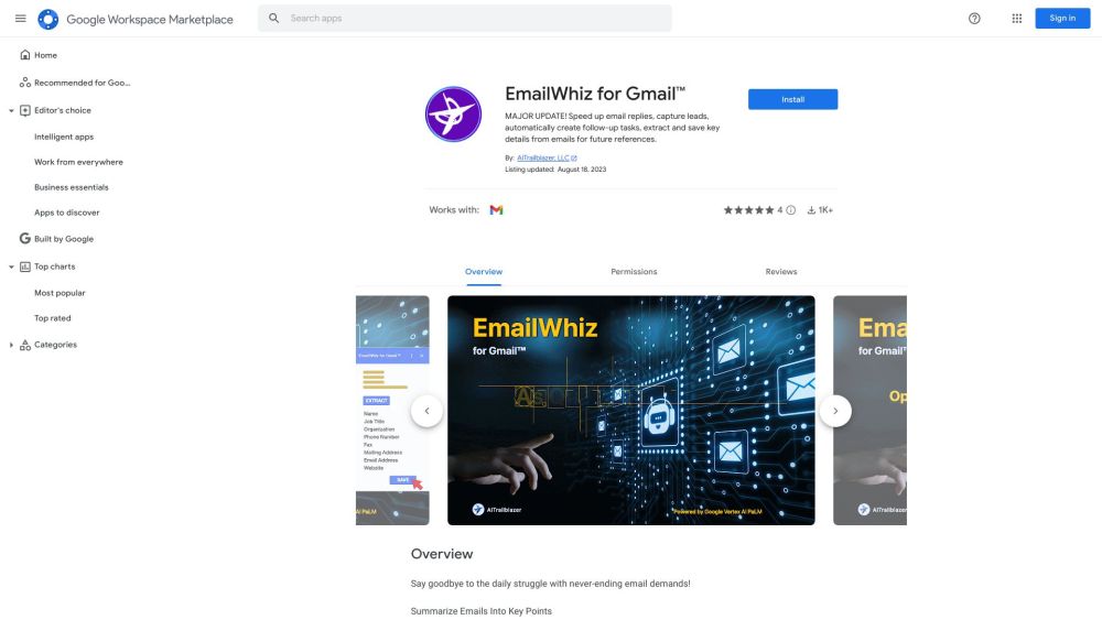 EmailWhiz: Advanced Gmail Tool with Vertex AI PaLM Technology