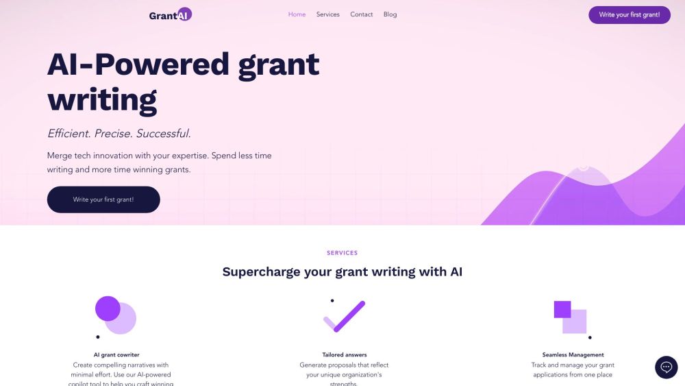 GrantAI: AI-Powered Grant Writing & Collaborative Platform : Faster Grant Writing & Collaboration