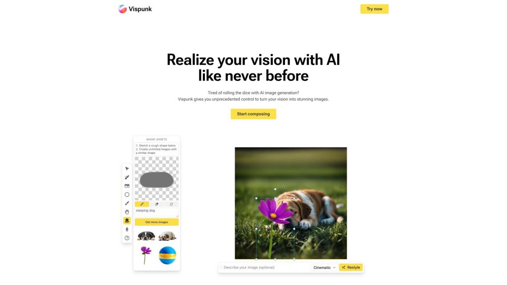 Vispunk: AI-Powered Image Generator for Creative Scene Design