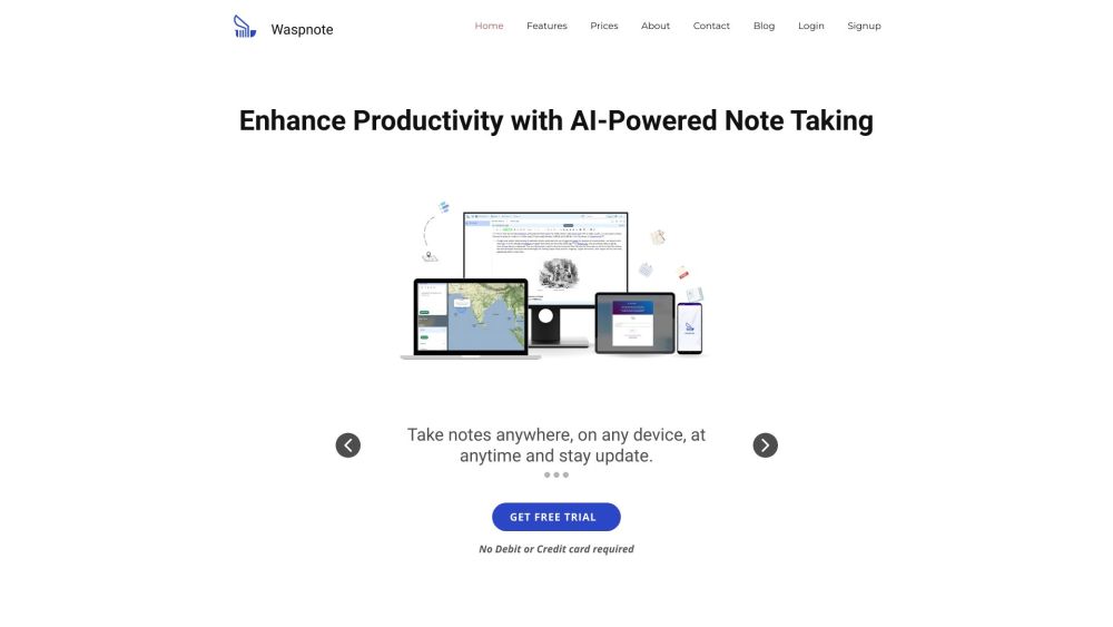 Waspnote: AI-Powered Note-Taking, Voice Notes, Summaries, Fast Search