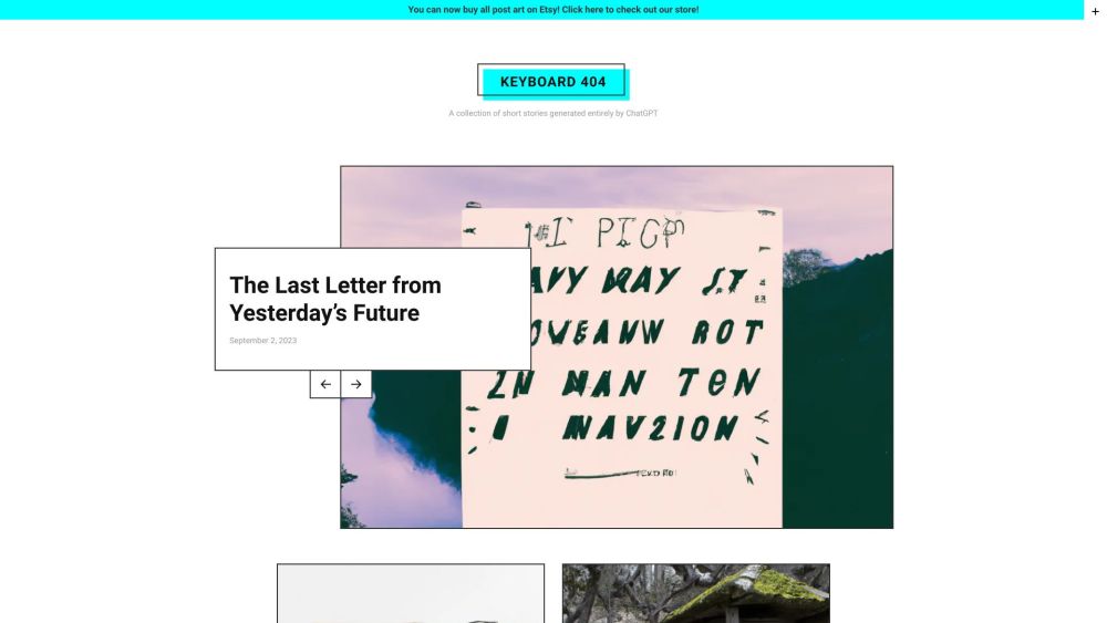 Keyboard 404: AI-Crafted Short Stories, Explore Unique AI Narratives