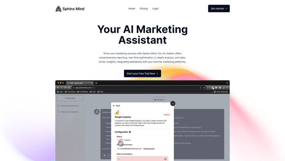 Sphinx Mind: AI Chatbot for Marketing Analysis & Real-Time Optimization