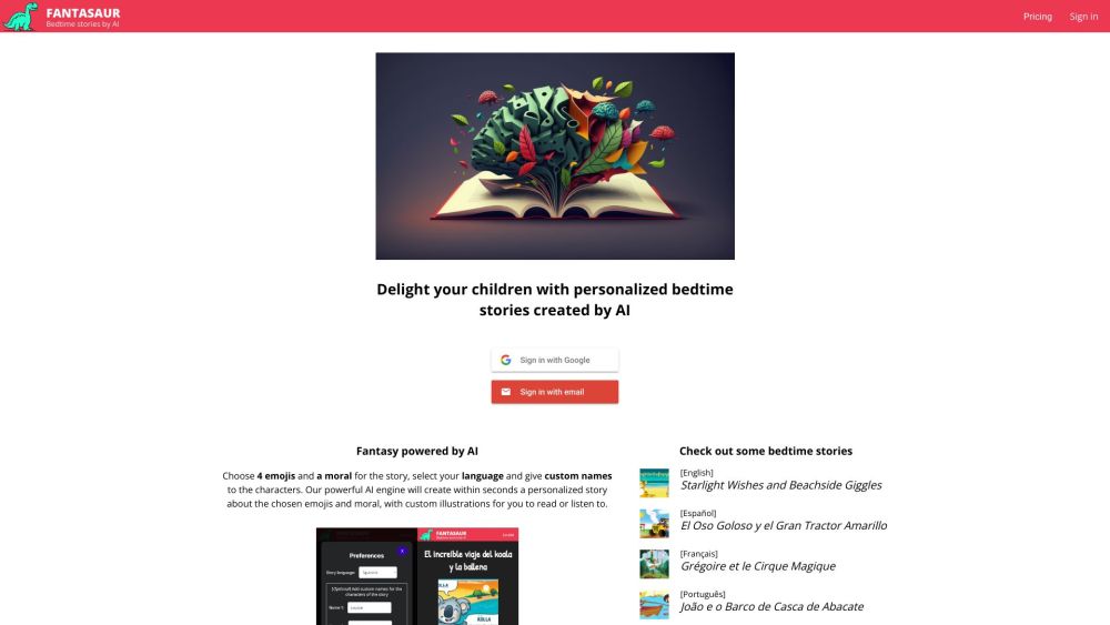 Fantasaur: AI-Powered Personalized Bedtime Stories for Kids