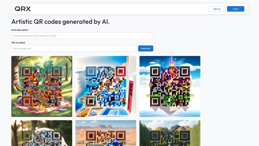 QRX Codes : AI-Driven Artwork QR Code Generation System - AI Generator