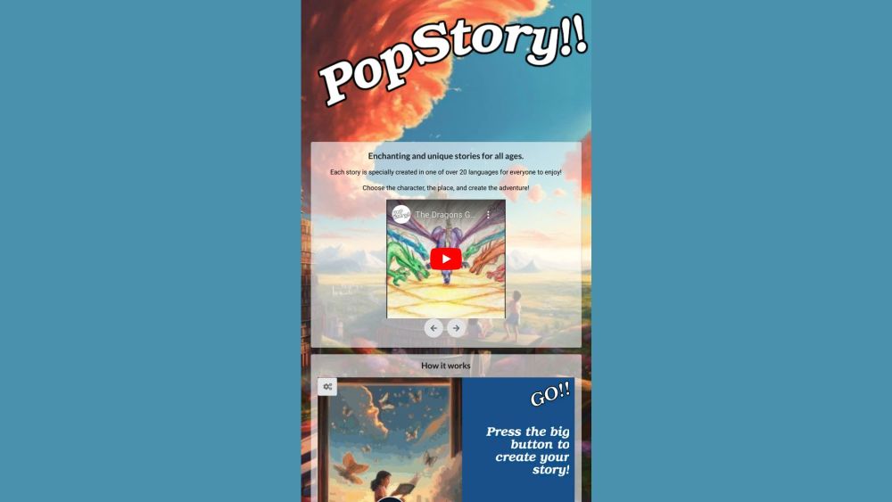 PopStory!! : Child-Friendly Audiobook Creator & Story Generator : Engaging Storytelling Platform