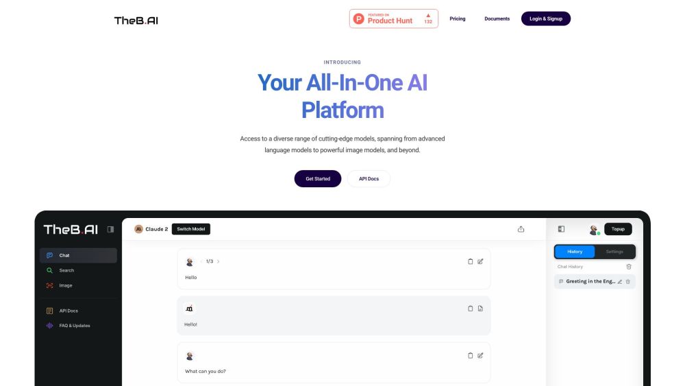 TheB.AI: Cutting-edge Models, Easy Interface & Unified API Access