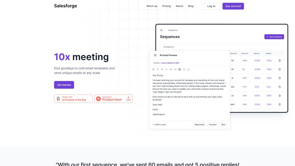 Salesforge: AI Email Crafting, Multi-Inbox, Validation