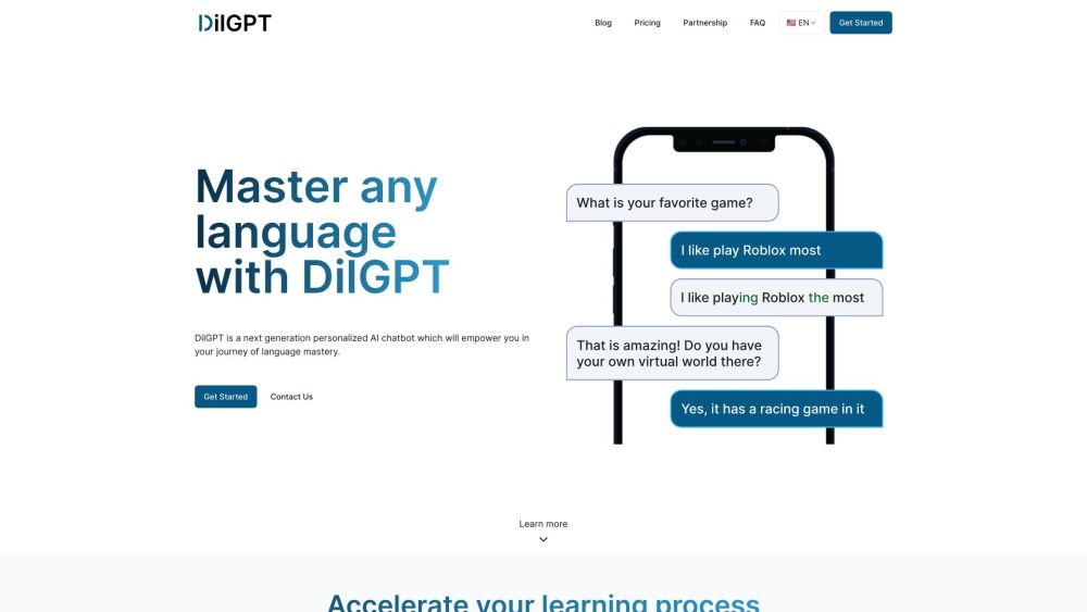 DilGPT: Personalized AI Chatbot for Language Mastery