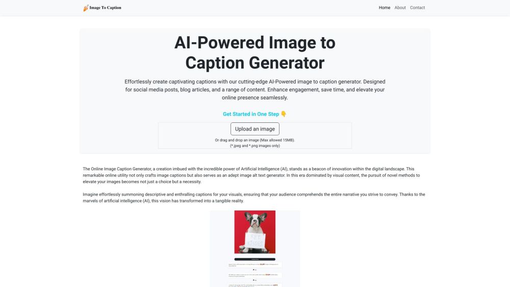 Image to Caption Generator: AI-Powered Description Tool