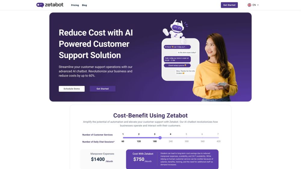 Zetabot: Advanced AI Chatbot for Efficient, Cost-Effective Support