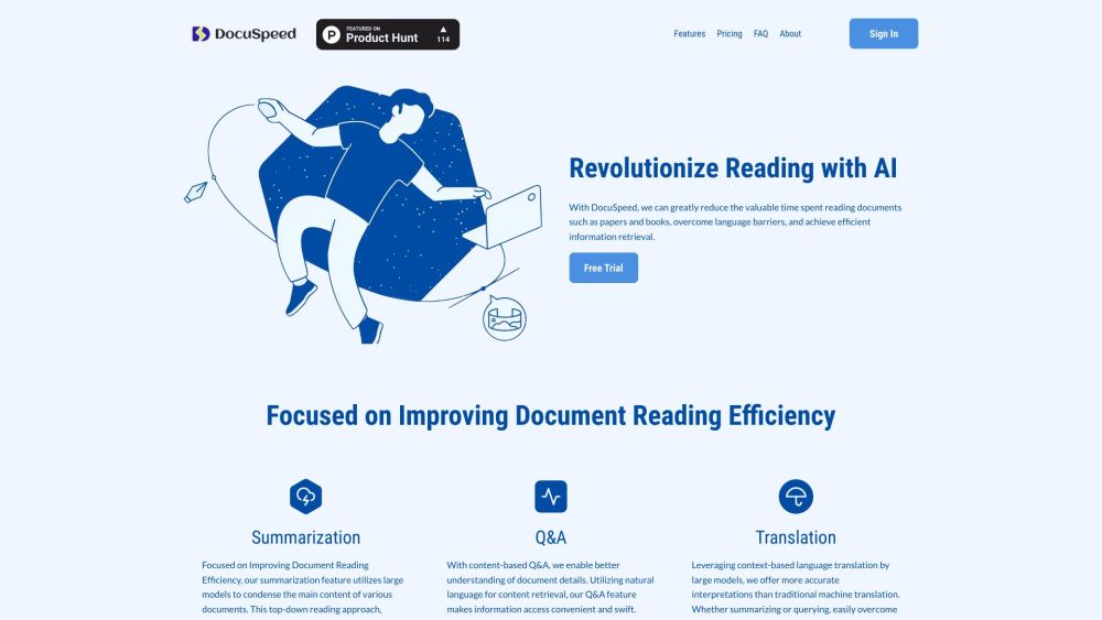 DocuSpeed: AI PDF Insights, Queries, Full-Text Translation