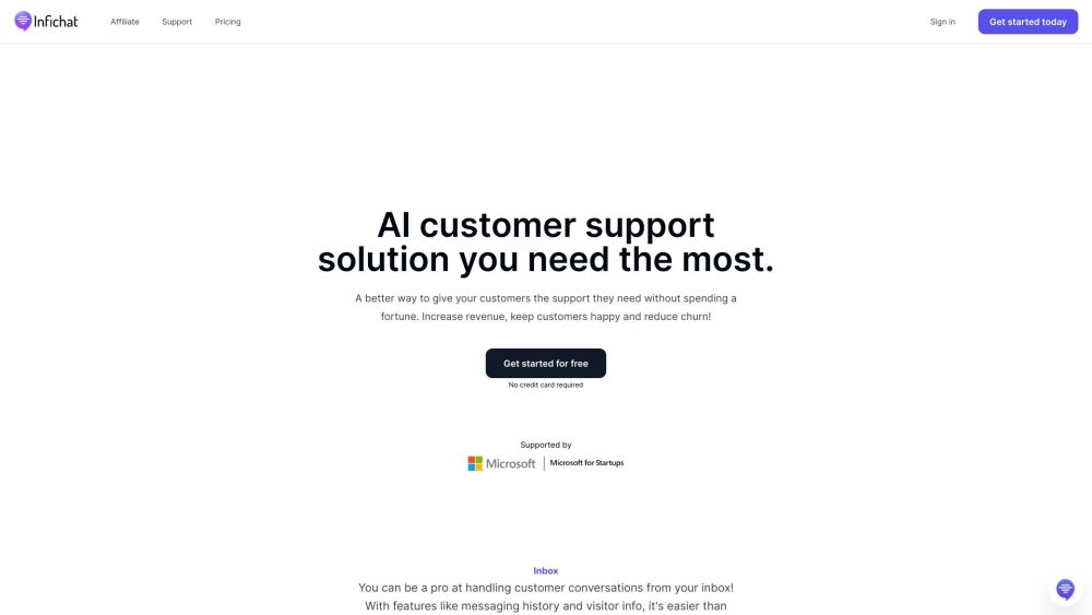 Infichat : AI-Powered, Cost-Effective Customer Support Solution