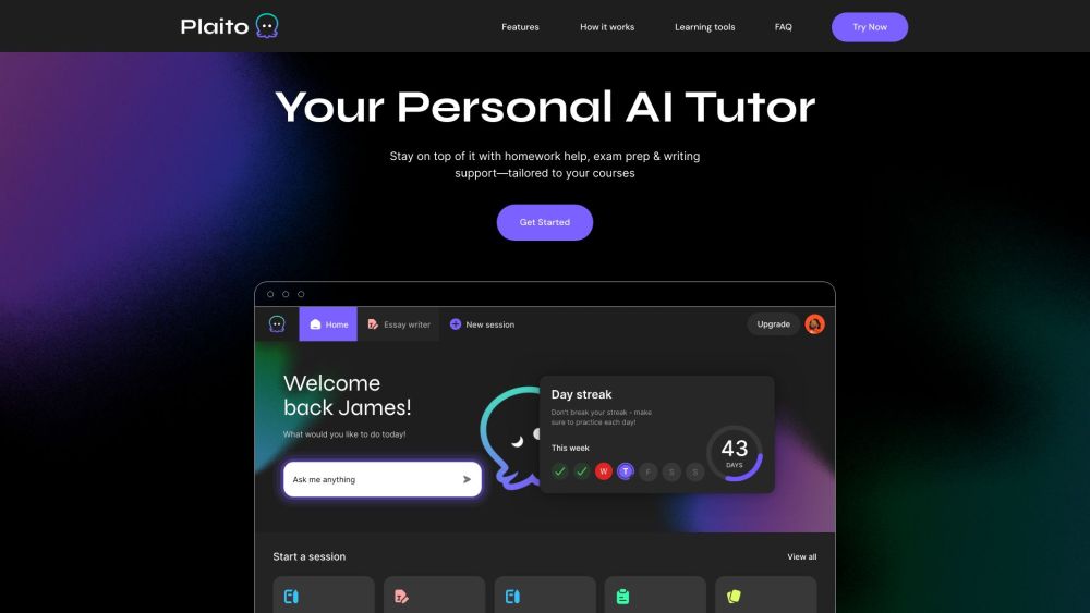 Plaito: Personal AI Tutor - Homework Help, Essays, Multilingual Learning