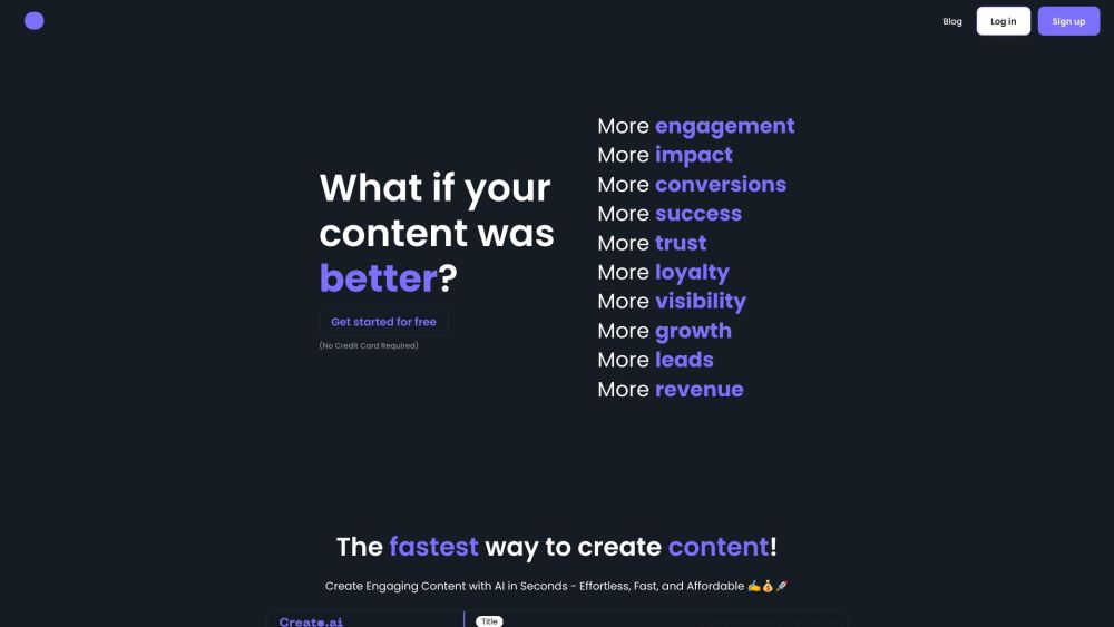 Creato.ai: AI-Powered Platform for Efficient Content Creation