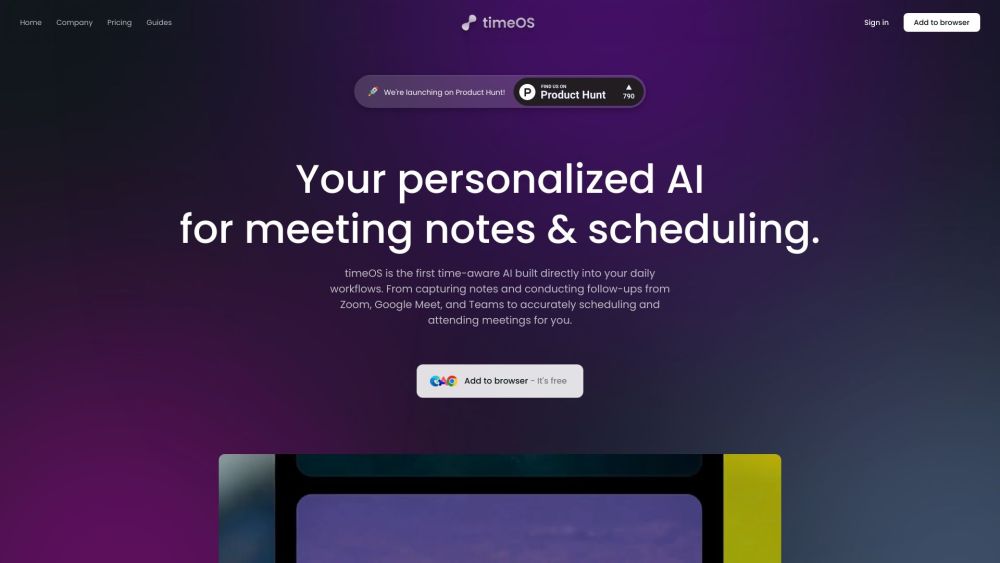 timeOS: AI Scheduling, Meeting Summaries, and Smart Follow-ups Tools