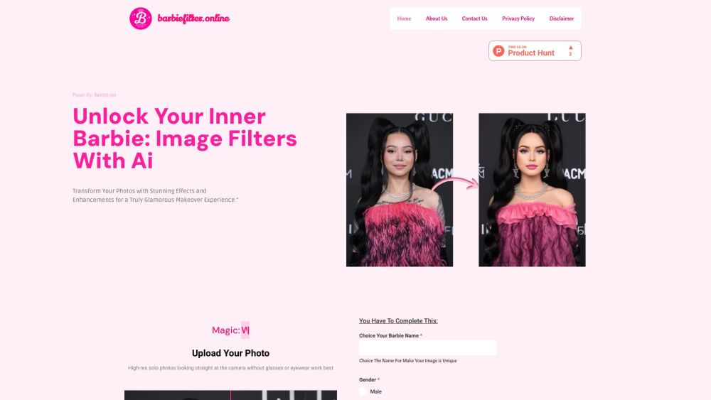 Barbie Filter Online : Enhance Photos, Iconic Style & Charm Instantly