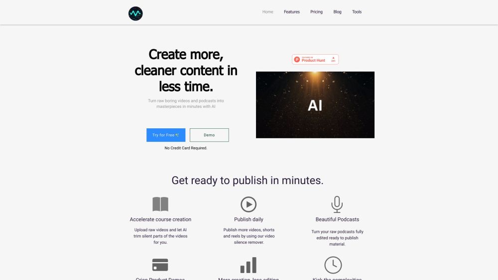 Snapy AI : AI Video Editor, Silence Removal, Short Making, Online