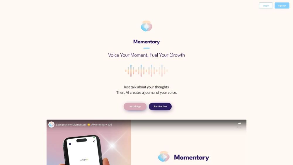 Momentary: Preserve Treasured Moments with Easy Voice Recordings