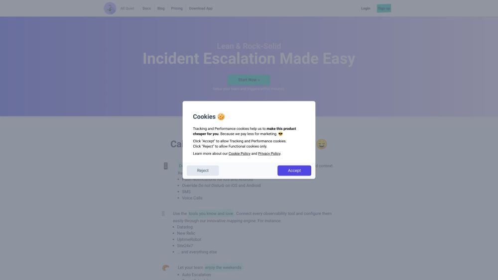 All Quiet: Incident Management for Small Teams on iOS/Android