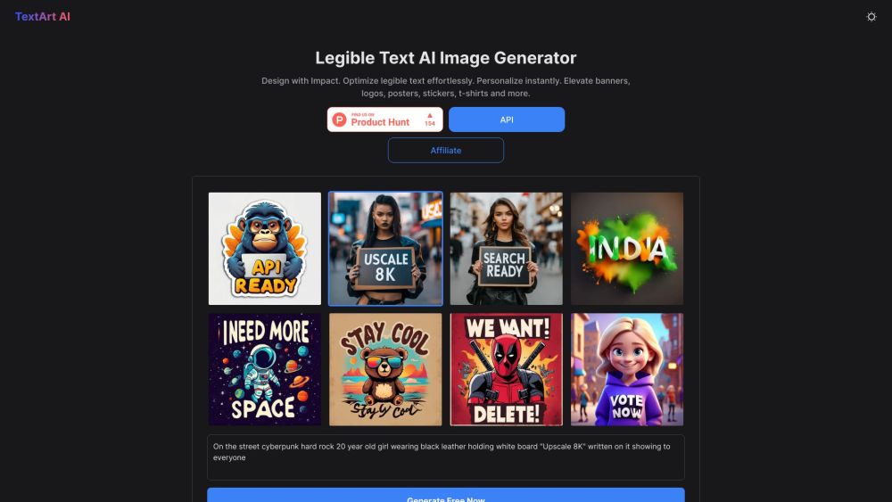 TextArt AI: Generate Impactful, Personalized Designs with AI Image Generator