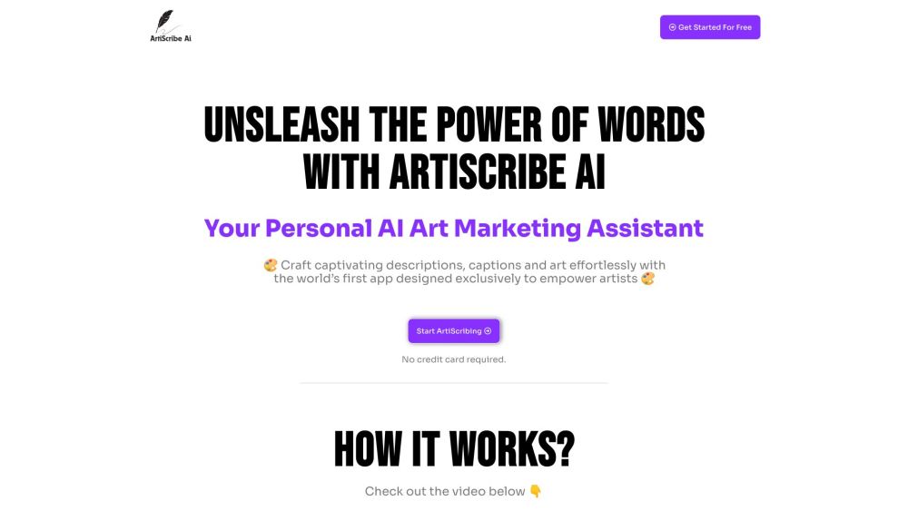 ArtiScribe AI: AI-Driven Marketing App for Artists