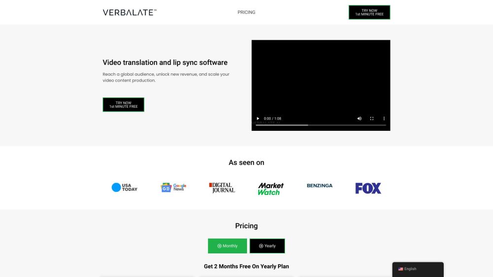 Verbalate™: Video Translate, Lip Sync, Multi-Language