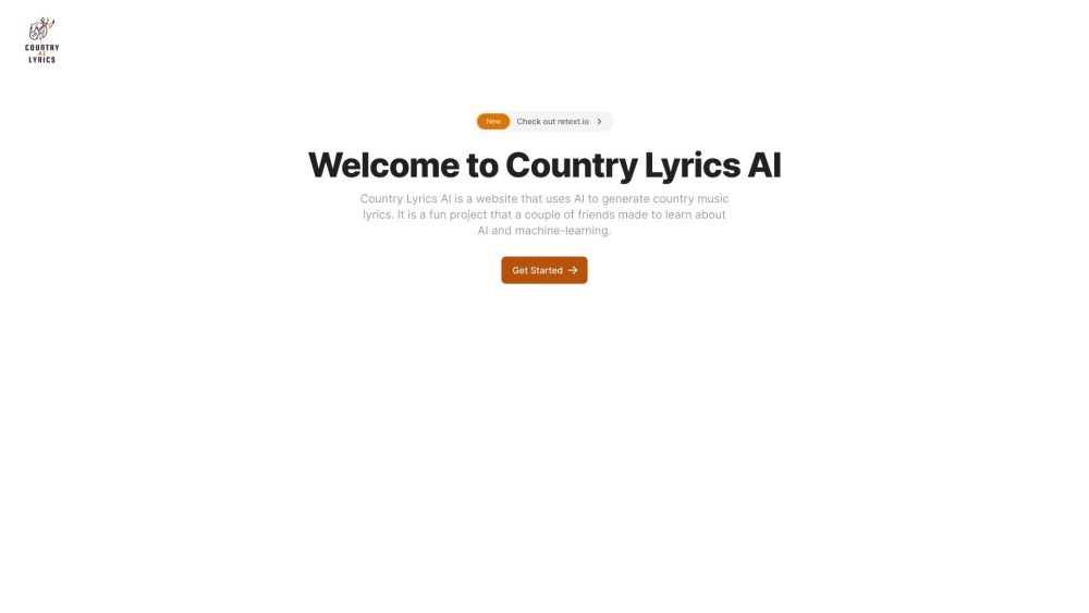 Country Lyrics AI: Generate Fun Country Music with AI-Based Web App