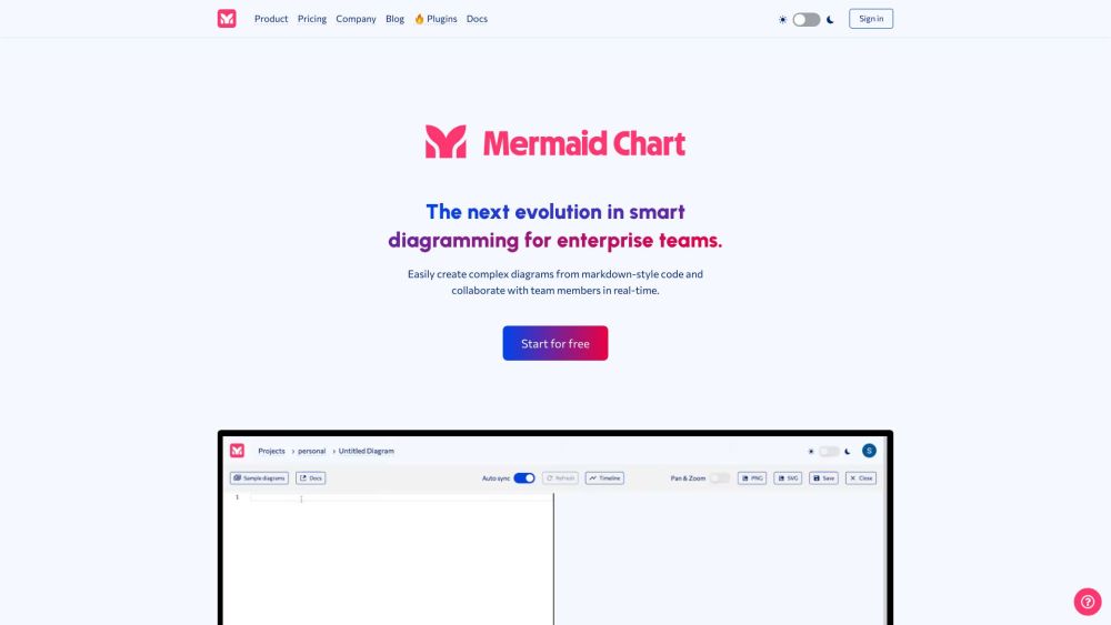 Mermaid Chart: AI-Powered Diagramming & Code Documentation