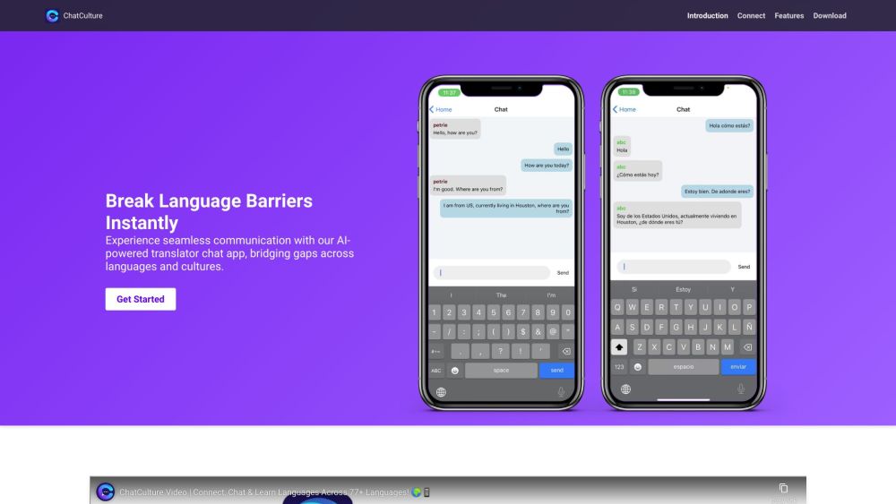 ChatCulture: Free Messaging, Real-Time Translations in 77+ Languages