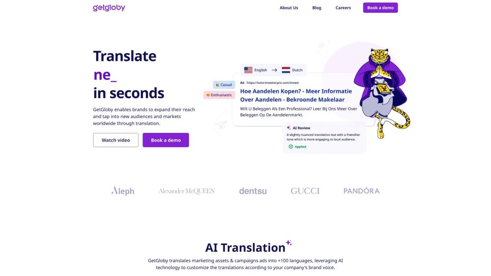 GetGloby: AI Translation for Global Marketing Reach