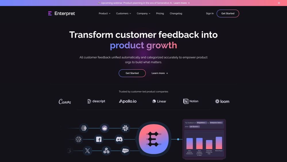 Enterpret: Centralized Feedback Analysis with AI for Insight Extraction