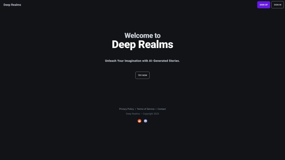 Deep Realms: AI-Driven Story Generation and Dynamic Interaction