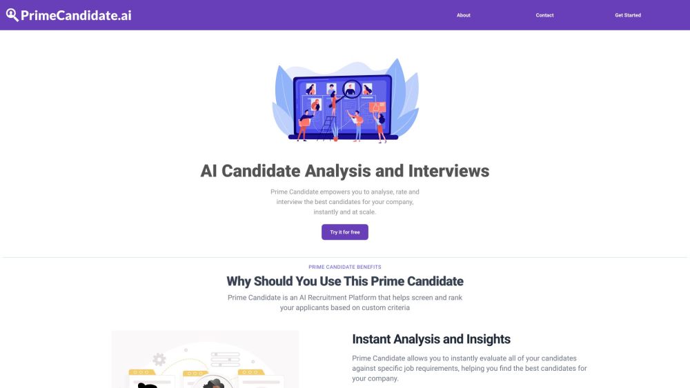 Prime Candidate: AI-Powered Recruitment, Instant Selection : Efficient & Instant AI-Based Hiring