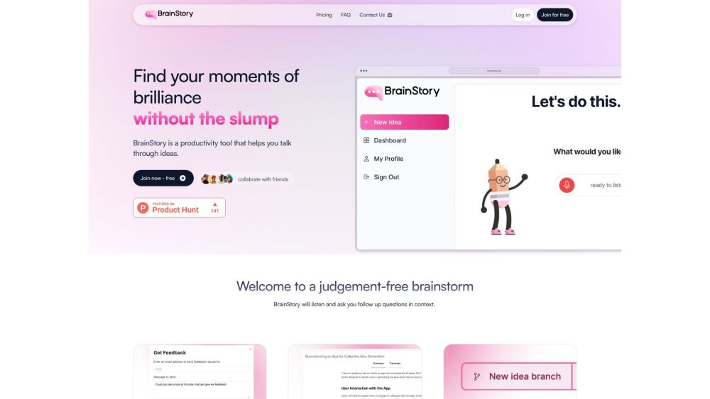 BrainStory: Virtual Brainstorming Coach for Varied Topics