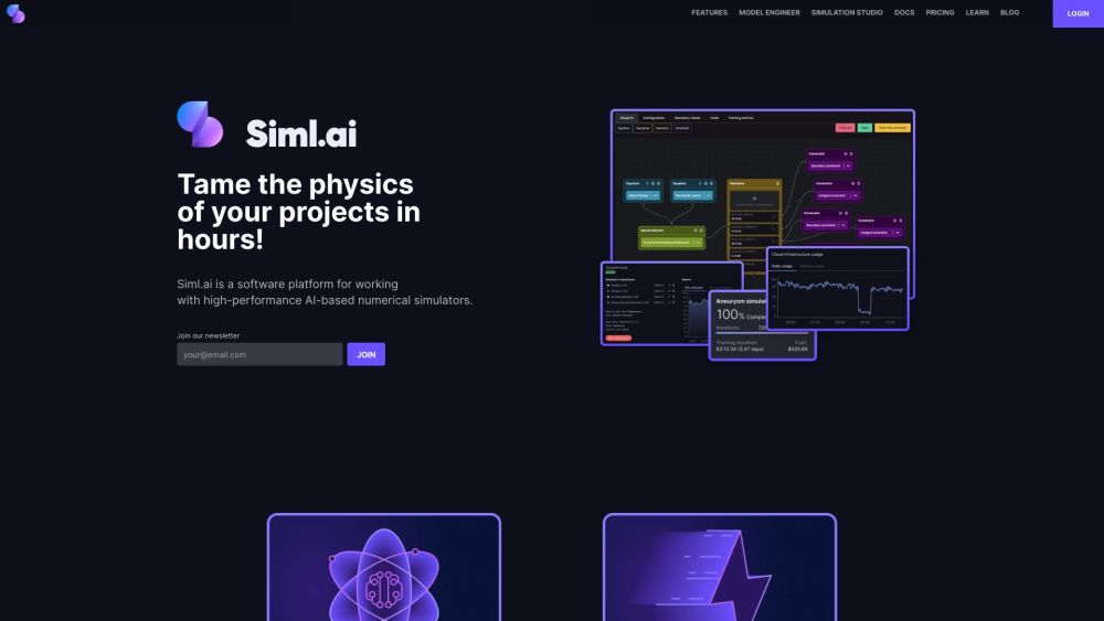 Siml.ai: AI-Driven, No-Code Physics Simulator with Web-Based Interface