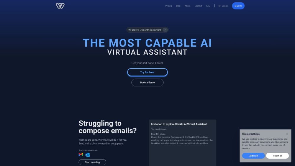 Workki AI : AI-Powered Assistant for Task Management & More